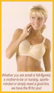 Image of a women wearing a bra